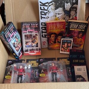 Star Trek Collectible Set with Action Figures and Books